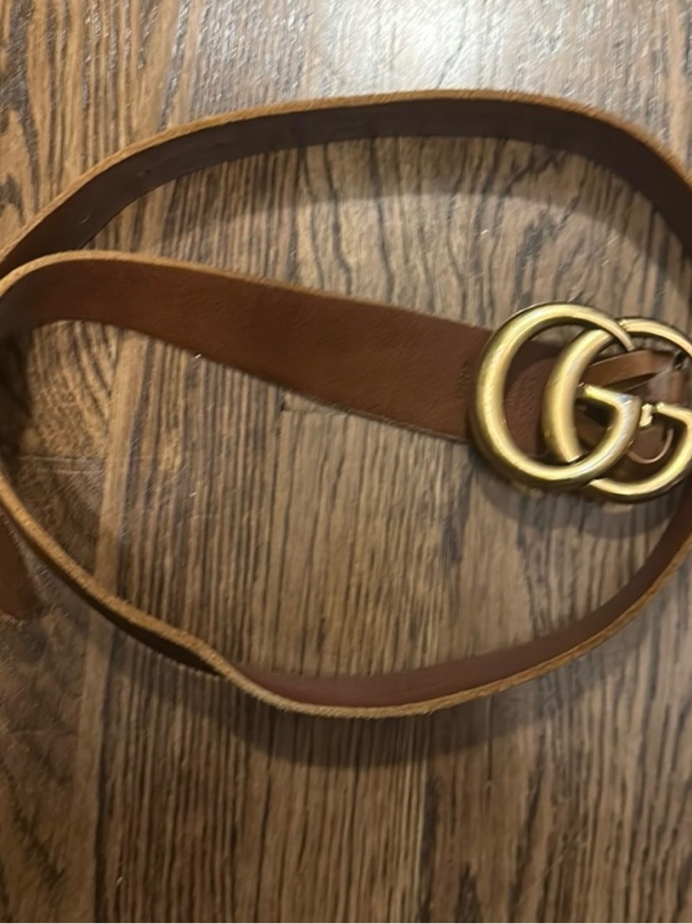 Authentic Gucci Brown Leather Belt